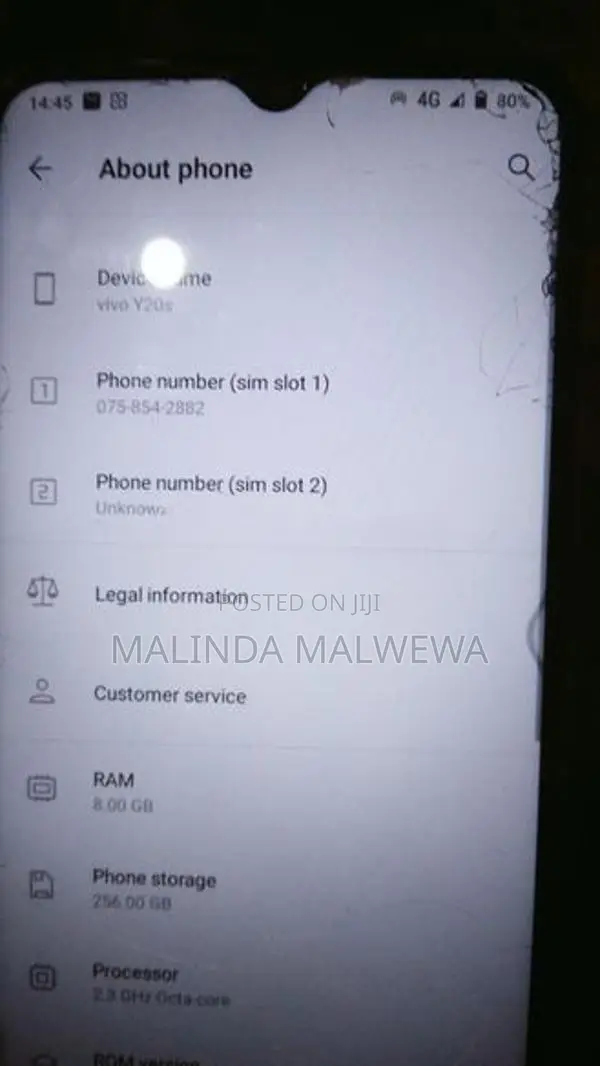 Vivo Y20 (Used)