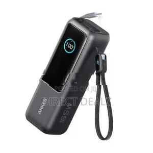 Anker Power Bank 25K 165W with Built-In and Retractable Cables
