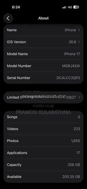 Apple iPhone 17 (Used)