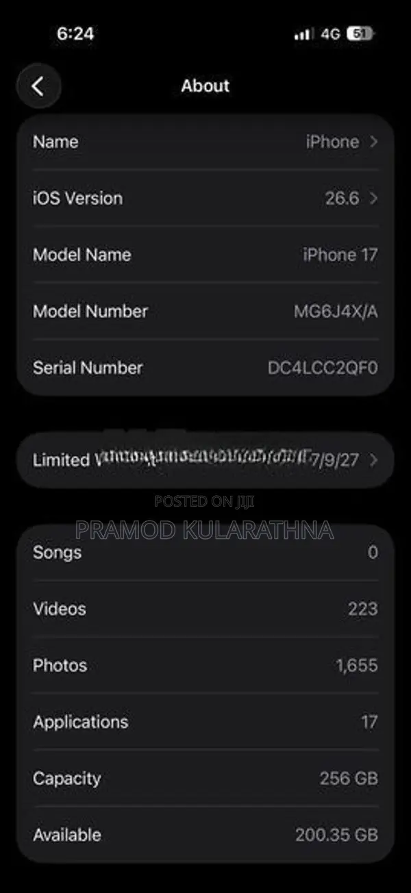Apple iPhone 17 (Used)