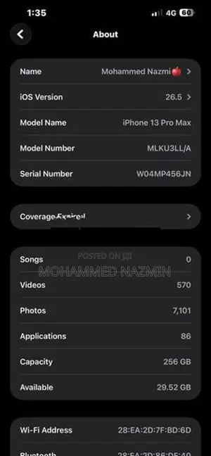 Apple iPhone 13 Pro Max LLA (Used)