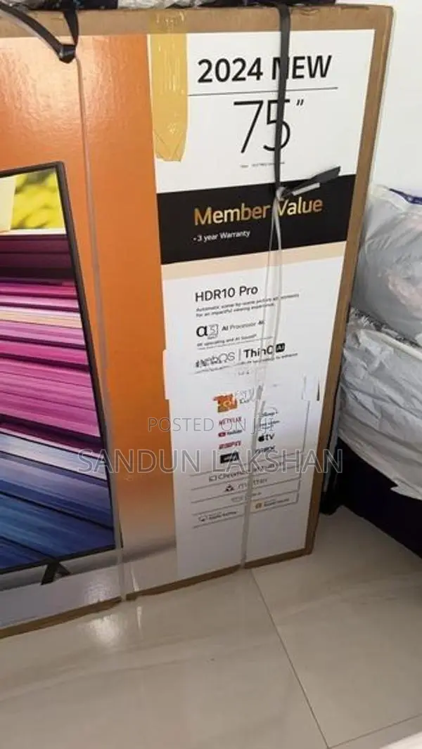 LG UHD 75" HDR 10 Pro 2024 220v
