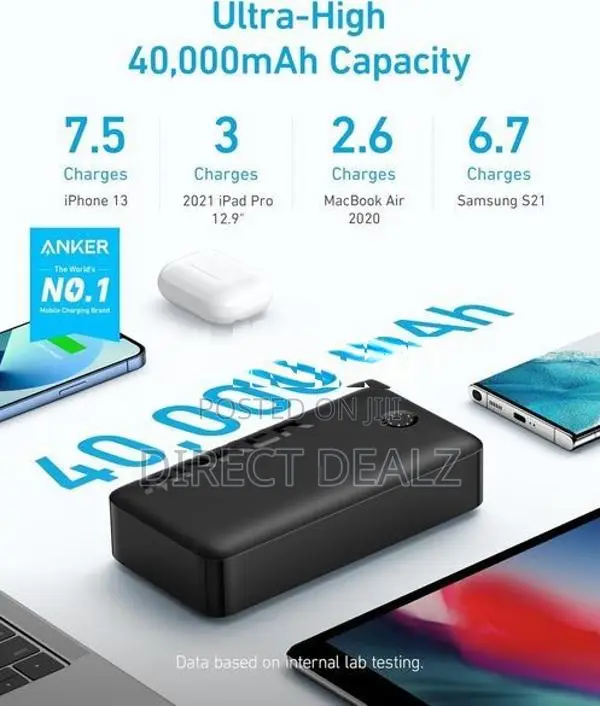 Anker 347 PowerCore 40K Power Bank - A1377H11