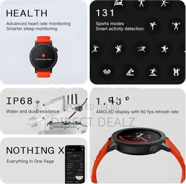 CMF Watch 3 Pro - Black, Silver & Orange