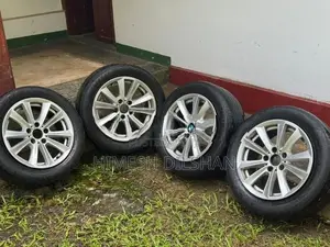 225/55/17 (BMW) Tyre Set With Alloy Wheels