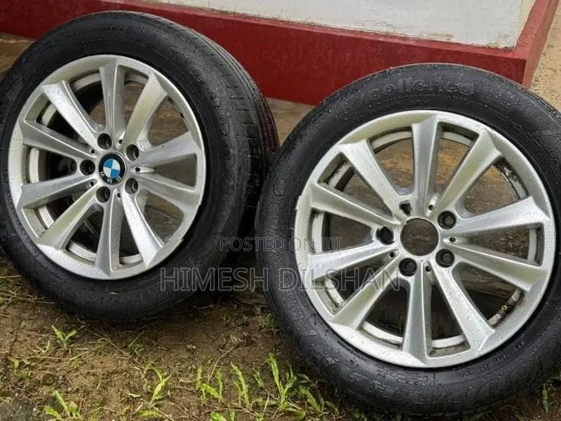 225/55/17 (BMW) Tyre Set With Alloy Wheels