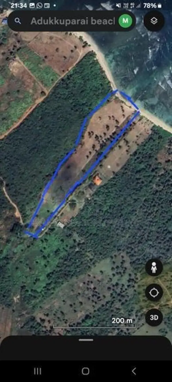 Beachfront Land For Sale – Adukkupaarai Beach, Trincomalee