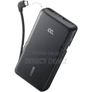 Anker Zolo 22.5W 20000 Power Bank with Built-in USB-C Cable - A110EH11