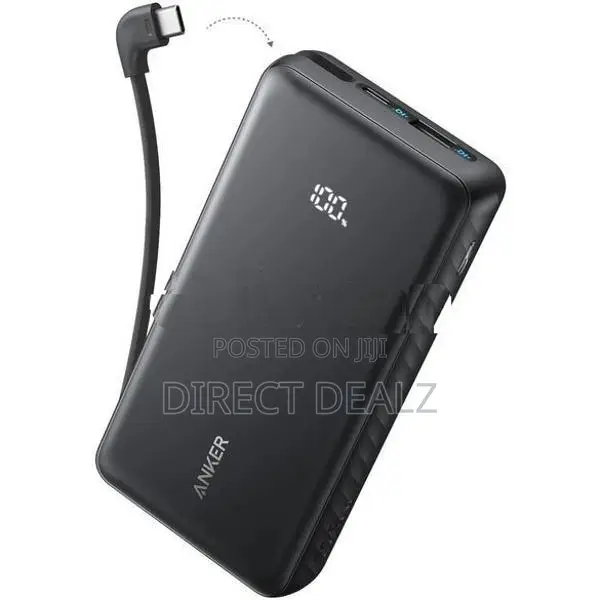 Anker Zolo 22.5W 20000 Power Bank with Built-in USB-C Cable - A110EH11