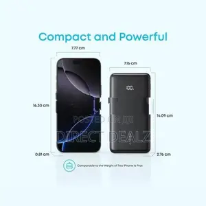 Anker Zolo 22.5W 20000 Power Bank with Built-in USB-C Cable - A110EH11