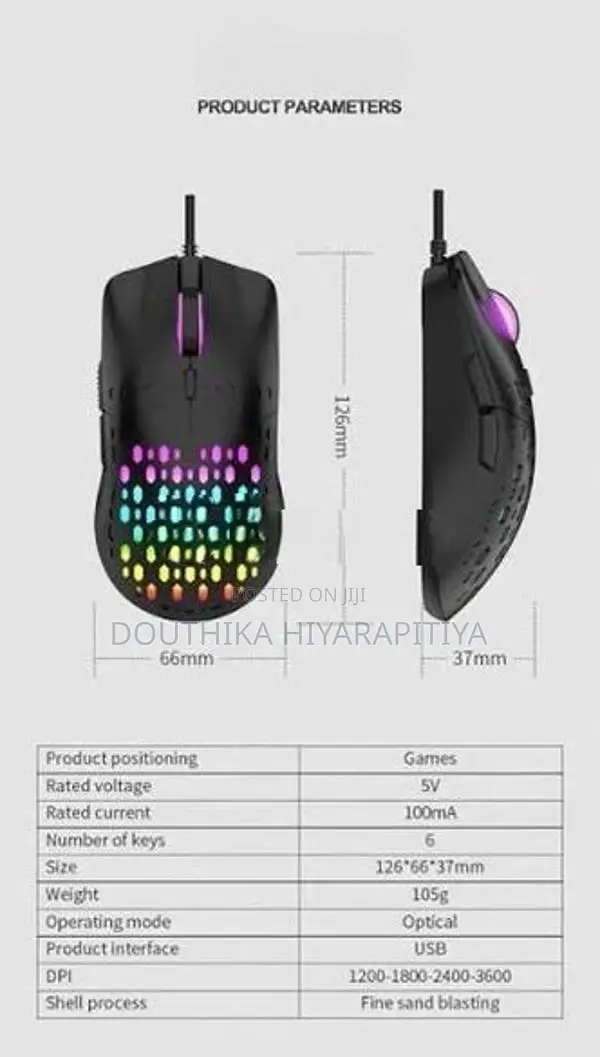 Gaming Mouse ( Honey Comb Edition )