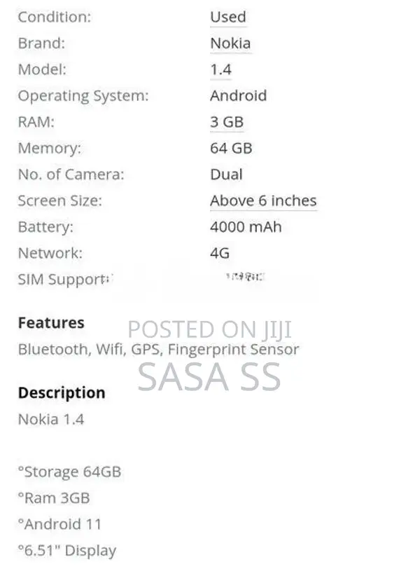 Nokia 1.4 (Used)