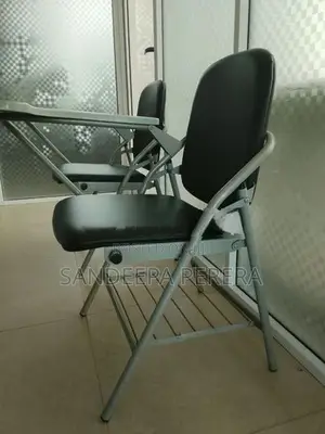 Imported Lecture Hall Writing Chairs - Shelves With Pantry Cupboards
