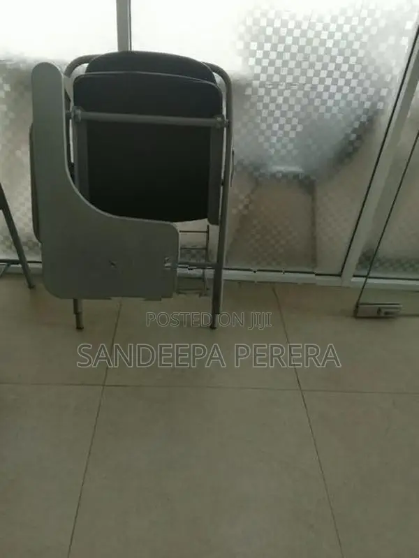 Imported Lecture Hall Writing Chairs - Shelves With Pantry Cupboards