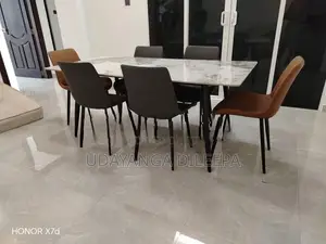 Restaurant Dining Table with Cushion Chairs