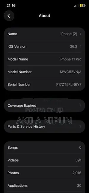 Apple iPhone 11 Pro (Used)