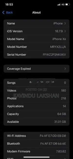 Apple iPhone XR (Used)