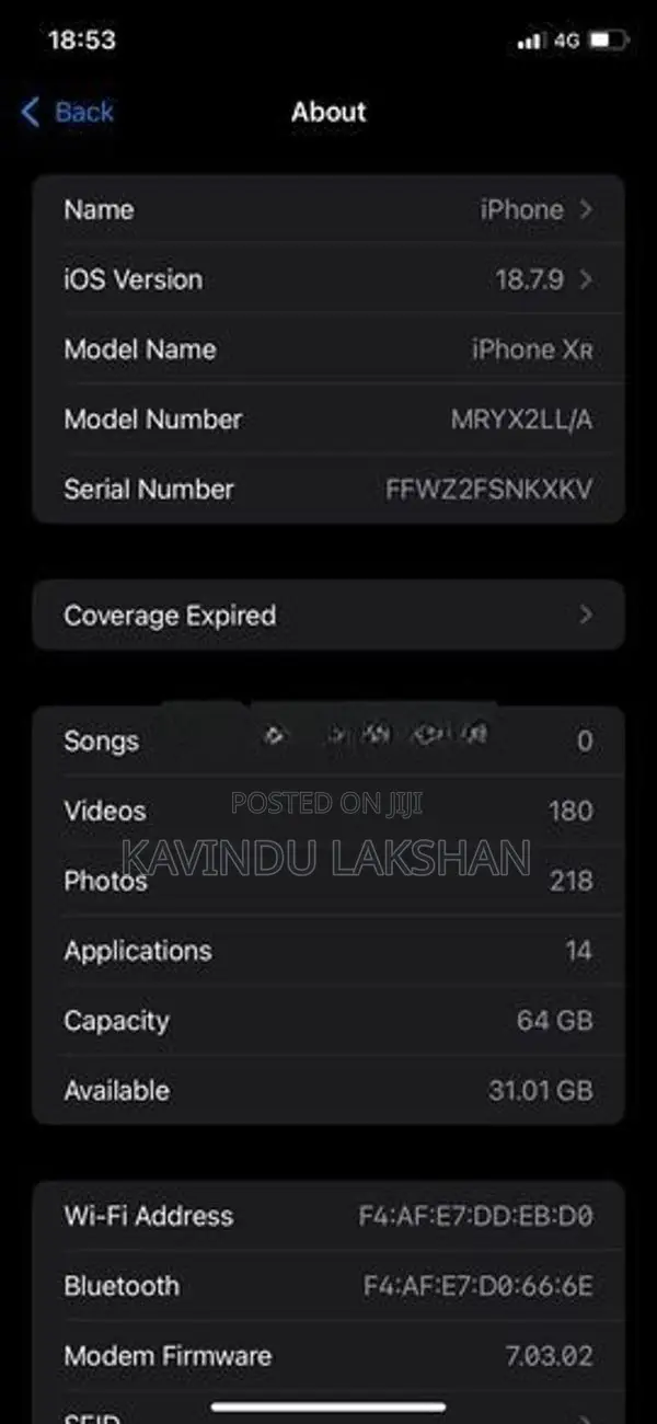 Apple iPhone XR (Used)