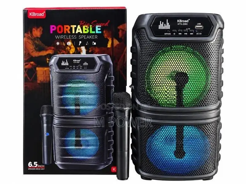 Kboard Portable Wireless Speaker 6.5" - KTS-2060