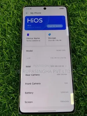 Tecno Camon 40M.p (Used)