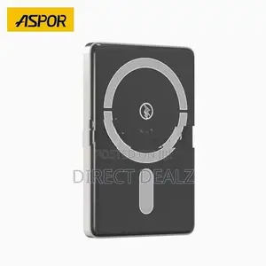 Aspor A381 Wireless Magnetic Portable Mini 5000mAh Power Bank
