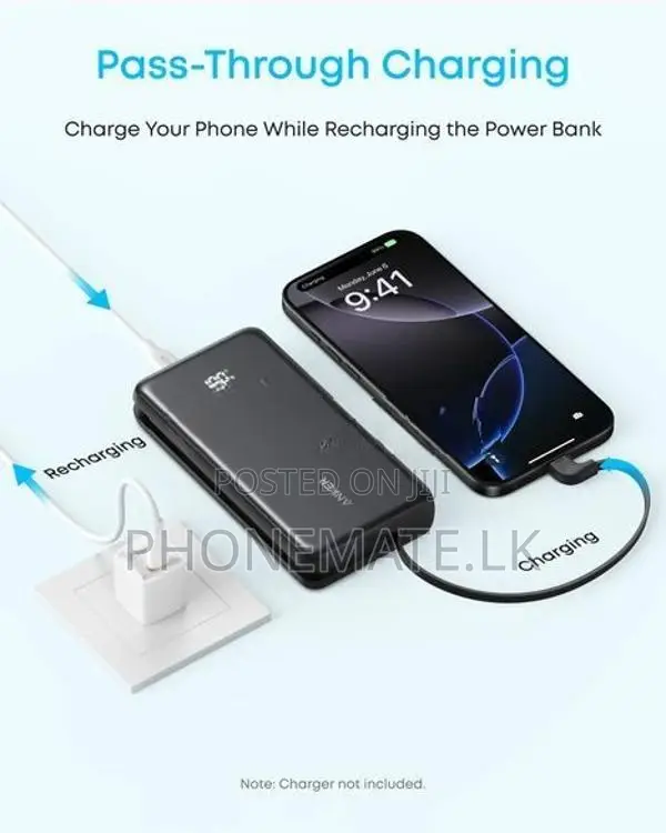 Anker Zolo Power Bank (20K, 22.5W, Built-In USB-C Cable)