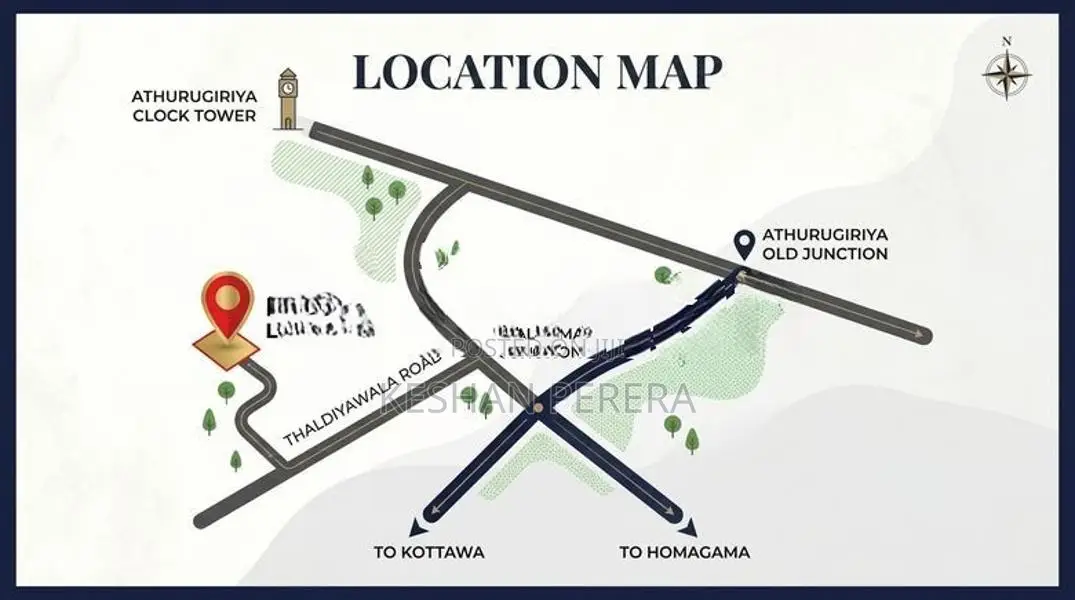 80 Perch Land For Sale In Athurugiriya Thaldiyawala