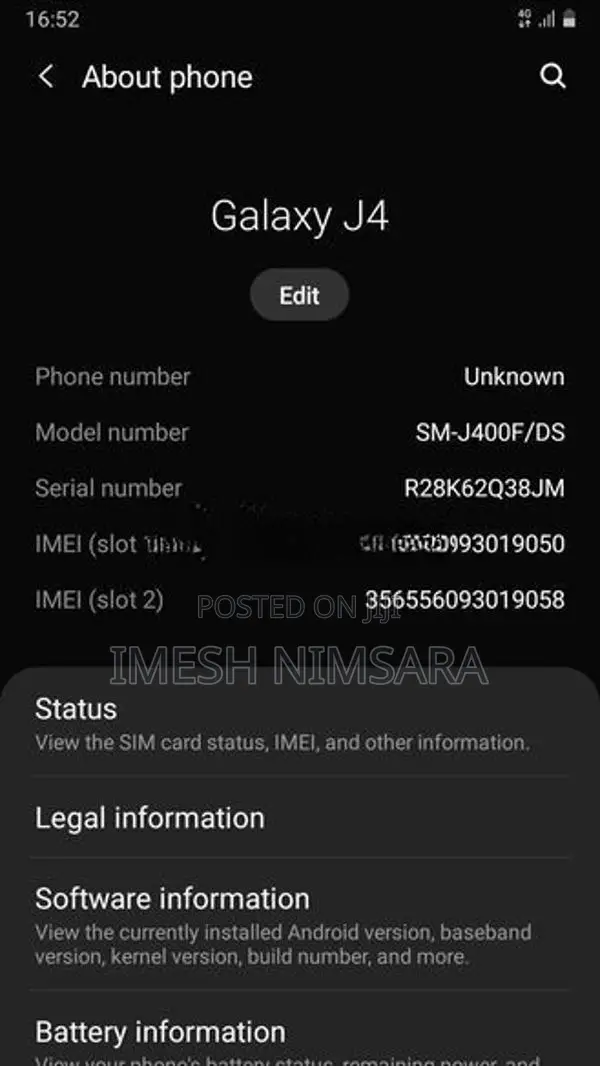 Samsung Galaxy J4 (Used)