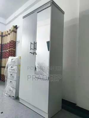 Melamine 2-Door Cupboard Custom Design Finish Delivery