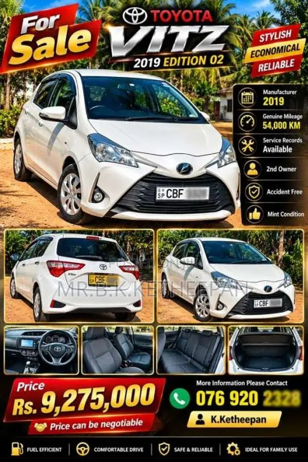 Toyota Vitz 2018 Car (Used)