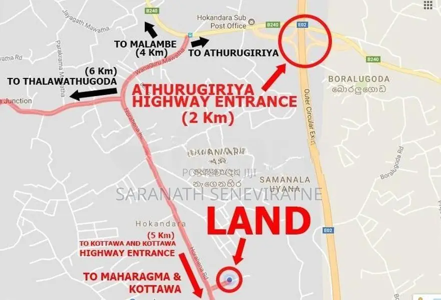 Land For Sale in Hokandara Horahena - Talawathugoda
