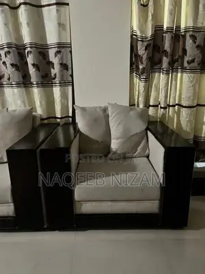 Modern Fabric Wood Sofa Set Full