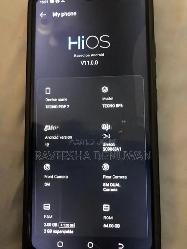 Tecno Pop 7 (Used)