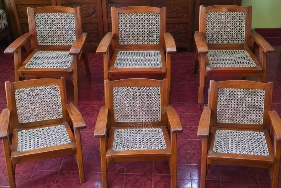 Traditional Wooden Cane Chair