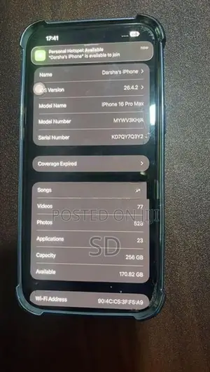 Apple iPhone 16 Pro Max 256GB (Used)