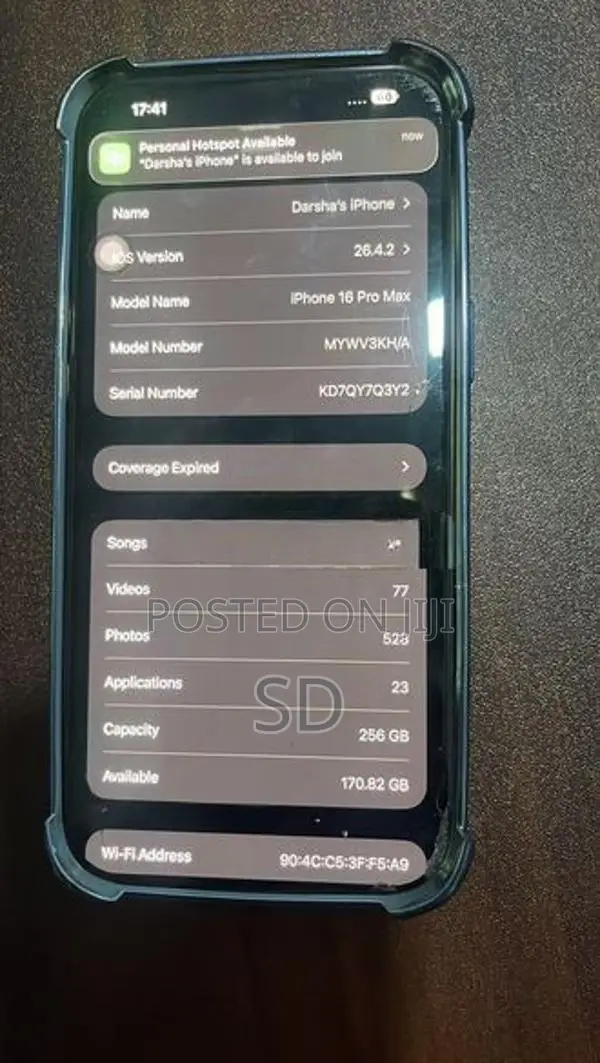 Apple iPhone 16 Pro Max 256GB (Used)