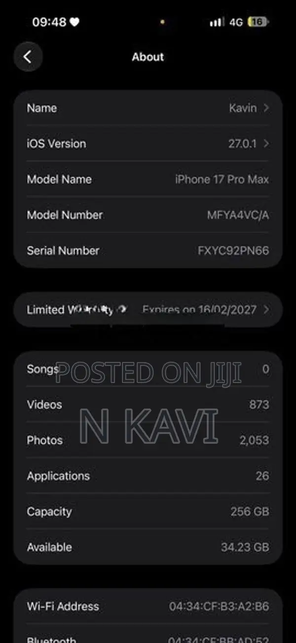 Apple iPhone 17 Pro Max (Used)