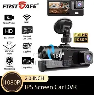car camera dash wifi 12mp HD Front + inside reverse recording 3in1 new