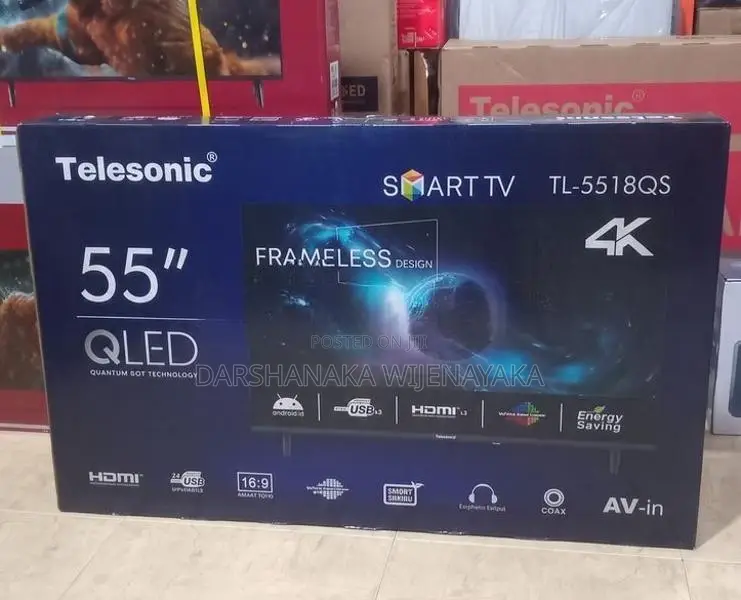 TL-5518QS Telesonic 55" QLED 4K Android Smart TV
