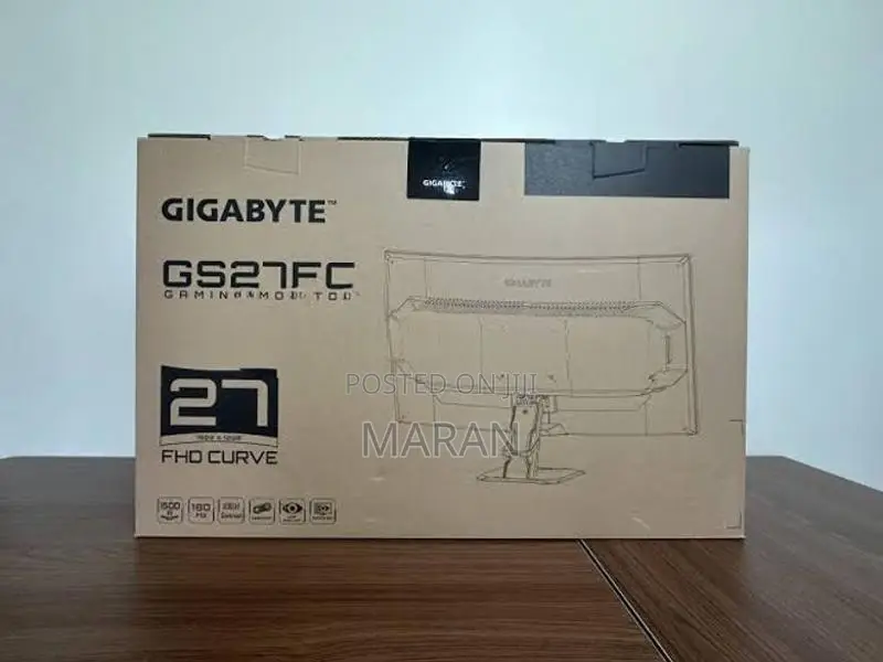 Gigabyte Curved 27” Gaming Monitor.