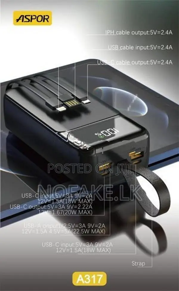 Aspor 22.5 30000mAh Power Bank
