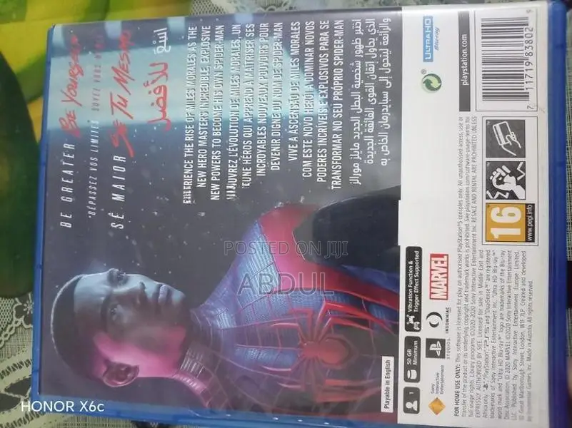 Sony Spider Man Miles Morales