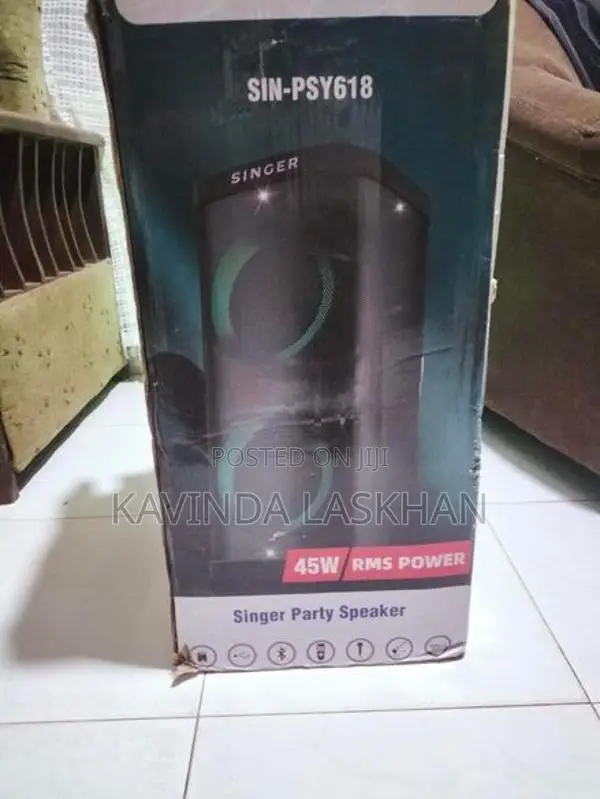 Singer Portable Party Speaker (with Mic)