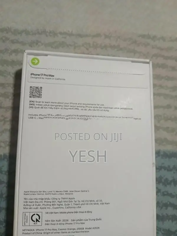 Apple iPhone 17 Pro Max 256GB (Brand New)