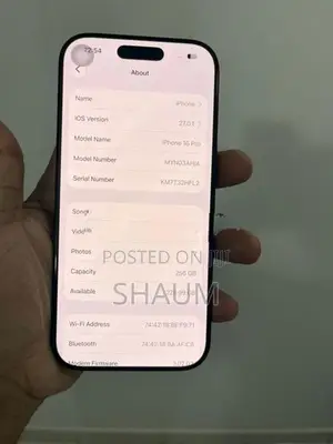 Apple iPhone 16 Pro 256GB (Used)