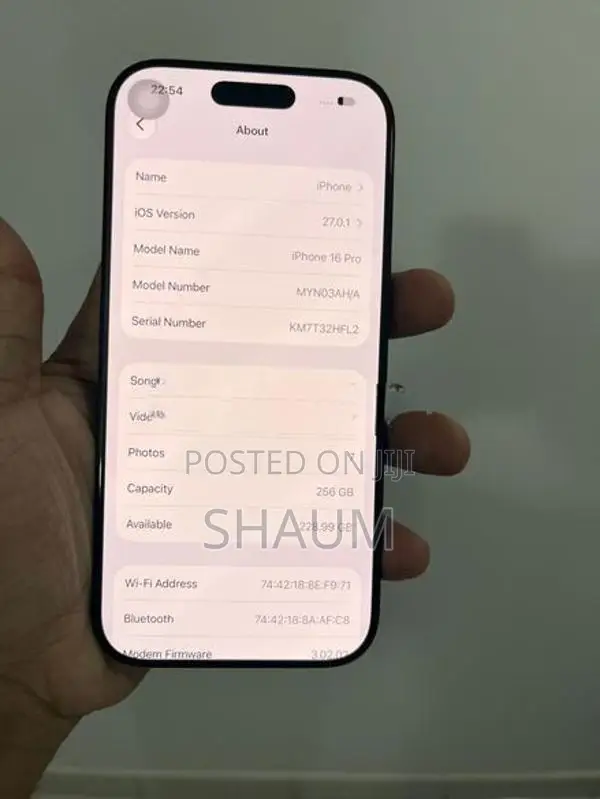 Apple iPhone 16 Pro 256GB (Used)