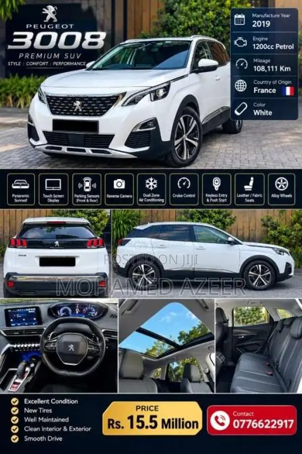 Peugeot 3008 2019 SUV (Used)