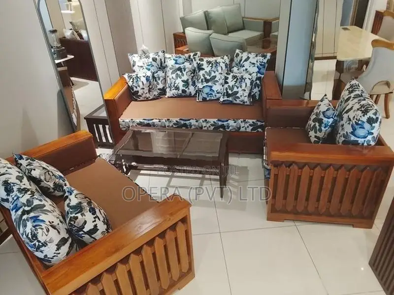 Premium Teak Wood Sofa Set