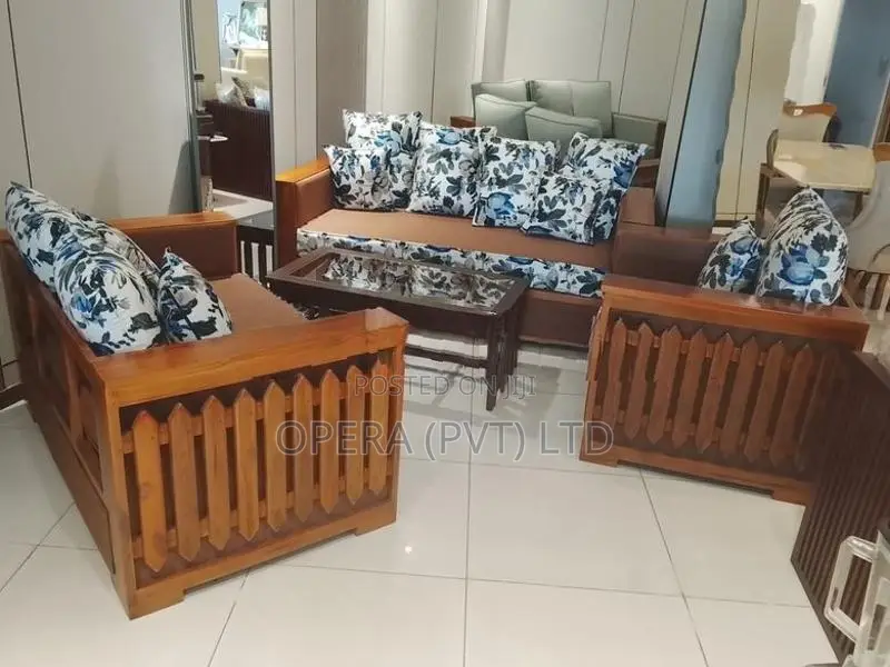 Premium Teak Wood Sofa Set