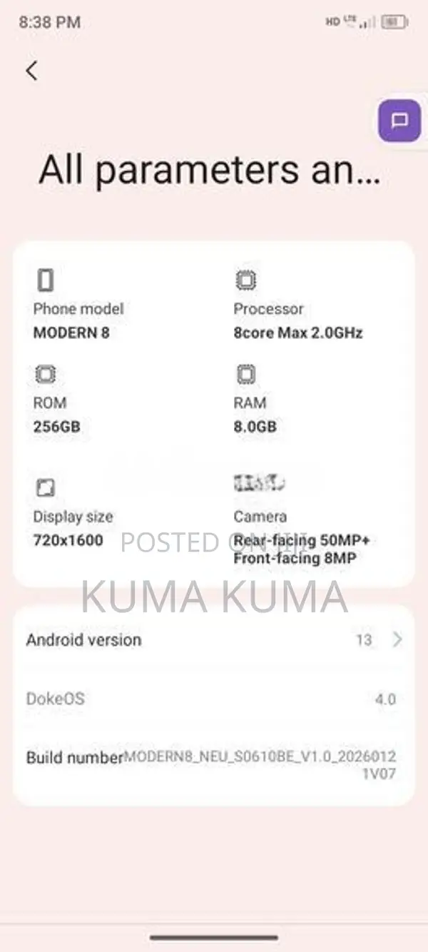 Oscal Modern 8 (Used)